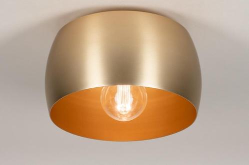 Rietveld Plafondlampen - Goud - Metaal, Huis en Inrichting, Lampen | Plafondlampen, Verzenden