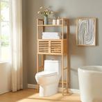 Ombouwkast Haugesund voor toilet 157,5x60x25,5 cm bamboe nat, Huis en Inrichting, Badkamer | Badkamermeubels, Verzenden, Nieuw