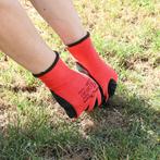 vidaXL Werkhandschoenen 12 pcs Rood en Zwart 11 / XXL, Verzenden, Nieuw