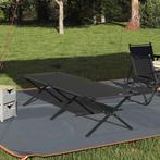 vidaXL Opvouwbaar Camping Bed Zwart Oxford stof, Caravans en Kamperen, Verzenden, Nieuw