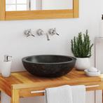 vidaXL Gootsteen 40x12 cm marmer zwart, Verzenden, Nieuw