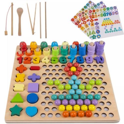 Kruzzel Houten Kralenpuzzel: Educatief Speelplezier voor..., Kinderen en Baby's, Speelgoed | Overig, Nieuw, Ophalen of Verzenden