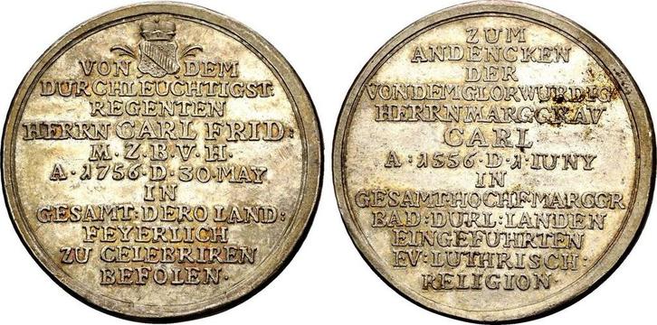 Zilver medaille a d 200 Jahrfeier der Reformationti 1862..., Postzegels en Munten, Penningen en Medailles, Verzenden