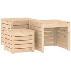 3-delige Tuinboxset massief grenenhout (Schuurtjes-Rekken), Tuin en Terras, Tuinhuizen, Verzenden, Nieuw