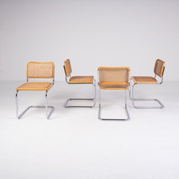 Gavina - Marcel Breuer - Stoel (4) - Cesca - Staal, Vienna, Antiek en Kunst, Antiek | Meubels | Stoelen en Banken