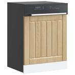 vidaXL Vaatwaspaneel Lucca bewerkt hout sonoma eikenkleurig, Huis en Inrichting, Keuken | Keukenelementen, Verzenden, Nieuw, Bruin