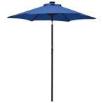 vidaXL Parasol met LED-verlichting 200x211 cm aluminium, Verzenden, Nieuw