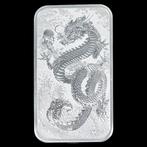 Australië. Carlos III. 1 Dollar 2024 Dragon 1 Oz de Plata, Postzegels en Munten, Munten | Europa | Niet-Euromunten