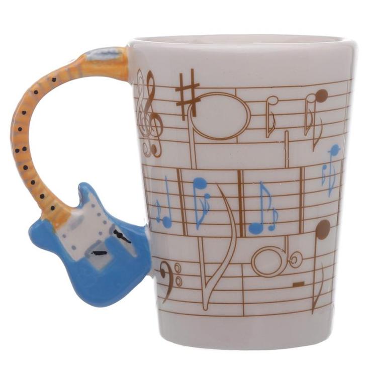 Beker gitaar blauw - Ted Smith NIEUW, Huis en Inrichting, Keuken | Servies, Nieuw, Ophalen of Verzenden
