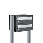 Brievenbusunit Hive set vrijstaand 1-breed, 2-hoog - zwart, Tuin en Terras, Brievenbussen, Verzenden, Nieuw