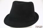 Trilby Hawkins zwart bruin blauw ribfluweel 57, 58, 59 en 60, Ophalen of Verzenden, Nieuw, Hoed