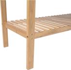 Leitmotiv Bank Arch - Bamboe met Grijze stof - 90x33x50cm -, Huis en Inrichting, Verzenden, Nieuw