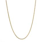 Gouden slang collier 45 cm 14 karaat, Verzenden, Zo goed als nieuw, Goud, Goud