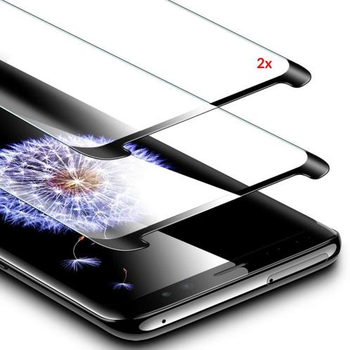 2 STUKS Galaxy S9 Plus Case Friendly 3D Tempered Glass Scree, Telecommunicatie, Mobiele telefoons | Hoesjes en Frontjes | Samsung