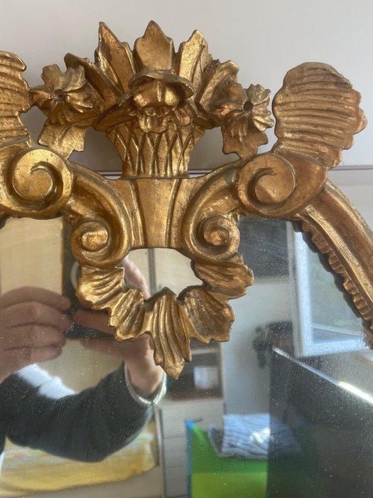 Wandspiegel - Verguld hout, Grote vergulde Venetiaanse, Antiek en Kunst, Antiek | Overige Antiek