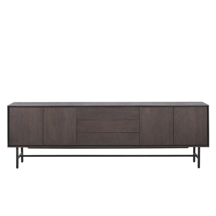 Belvio dressoir 4d+3l dark oak veneer, Huis en Inrichting, Kasten | Dressoirs, Nieuw, Ophalen of Verzenden