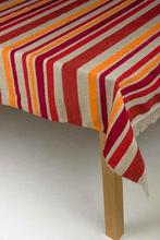Tafelkleed Stripe Oranje - 125 x 175 cm oranje rood NIEUW, Ophalen of Verzenden, Nieuw, Rechthoek, Binnen