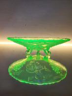 Schaal - center piece uranium coupe - uranium glas - Art, Antiek en Kunst, Curiosa en Brocante