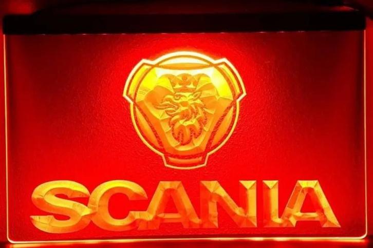 Scania neon bord lamp LED verlichting reclame lichtbak XL *4, Verzamelen, Merken en Reclamevoorwerpen, Nieuw, Verzenden
