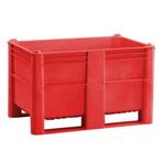 Kunststof Palletbox Rood 1200 x 800 x 760 mm 2 sleden - 520, Nieuw, Verzenden