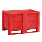 Kunststof Palletbox Rood 1200 x 800 x 760 mm 2 sleden - 520, Doe-het-zelf en Verbouw, Hout en Planken, Verzenden, Nieuw