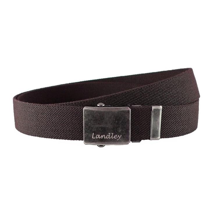 Landley Canvas Riem Schuifgesp Koppelriem - Bruin - 105, Kleding | Heren, Riemen en Ceinturen, Bruin, Nieuw, Verzenden