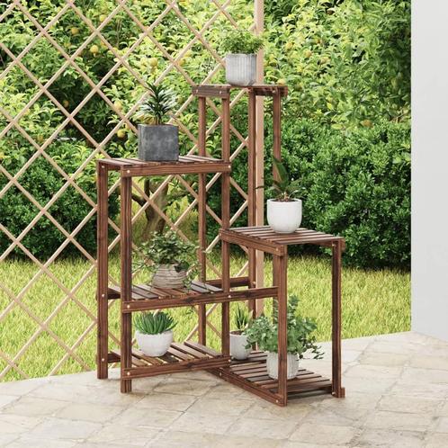vidaXL Plantenstandaard 62,5x61,5x101,5 cm massief vurenhout, Tuin en Terras, Overige Tuin en Terras, Nieuw, Verzenden