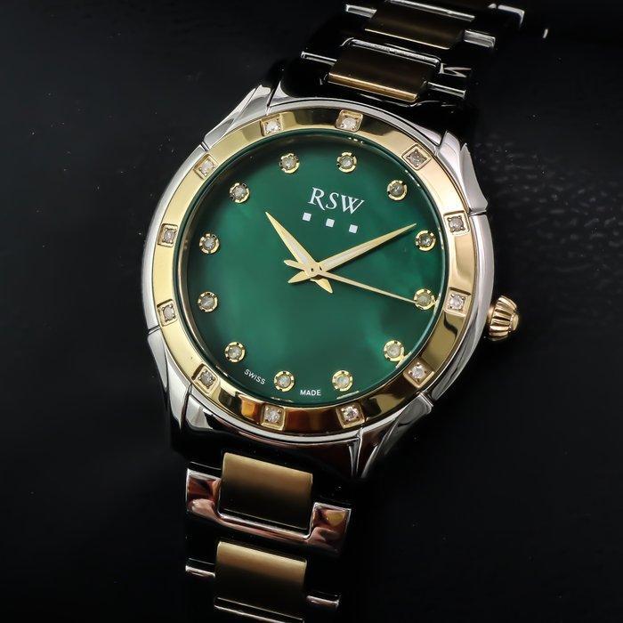 RSW - Swiss Diamond Watch - RSWL149-SG-D-12 - Zonder, Sieraden, Tassen en Uiterlijk, Horloges | Heren