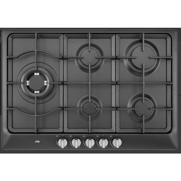 ETNA KG775ZTA Gaskookplaat (OUTLET), Witgoed en Apparatuur, Kookplaten, Inbouw, Gas, Zo goed als nieuw, 5 kookzones of meer, Ophalen of Verzenden