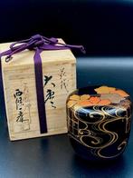 Grote theedoos (-Natsume) goud en zilver Maki-e, verhoogde