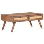 vidaXL Salontafel 100x60x40 cm massief mangohout, 100 tot 150 cm, Verzenden, Nieuw, 50 tot 100 cm