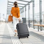 Trolley Reiskofferset / Kofferset Rome - 4-delig - Zwart - A, Verzenden, Nieuw