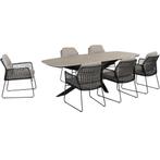 Rhodos Prado dining tuinset 240x105xH75 cm 7 delig, Tuin en Terras, Tuinsets en Loungesets, Ophalen of Verzenden, Nieuw