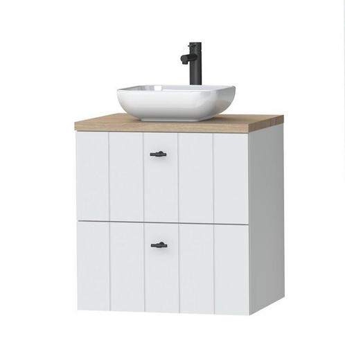 Tiger Maryport Meubelset 60 cm met 2 lades Mat wit incl, Doe-het-zelf en Verbouw, Sanitair, Bad, Nieuw, Ophalen of Verzenden