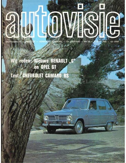 1968 AUTOVISIE MAGAZINE 39 NEDERLANDS, Boeken, Auto's | Folders en Tijdschriften