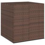 vidaXL Tuinbox 100x97,5x104 cm polyetheen rattan bruin, Verzenden, Nieuw