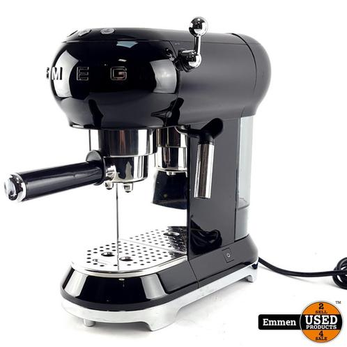 SMEG ECF01BLEU Espressomachine Black/Zwart | Zo Goed Als Nie, Witgoed en Apparatuur, Koffiezetapparaten, Gemalen koffie, Zo goed als nieuw