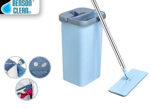 Benson Clean Flat Mop - Met Zelfreinigend Mechanisme-Benson, Huis en Inrichting, Schoonmaakartikelen, Verzenden