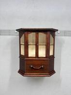 Kast - Hout, Glas - wandkast met glas en lade