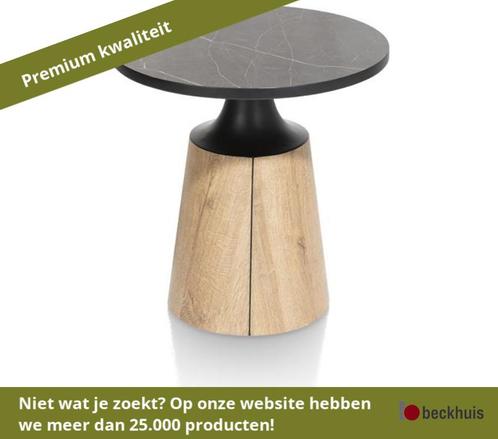 XOOON Carvio salontafel HPL met onyx-kleurig marmer look, Huis en Inrichting, Tafels | Salontafels, Nieuw, Overige materialen