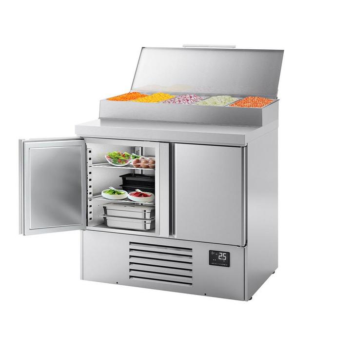 GGM Gastro | Saladette Compact - 978x700mm - met 2-deurs - |, Zakelijke goederen, Horeca | Meubilair en Inrichting, Nieuw in verpakking