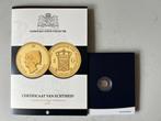 Nederland. Officiële 14-karaat gouden herslag 1 gulden 1940