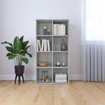 vidaXL Boekenkast 66x30x130 cm bewerkt hout sonoma grijs, Verzenden, 100 tot 150 cm, Nieuw, 50 tot 100 cm