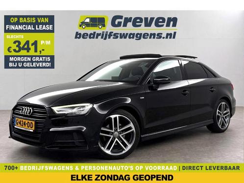 Audi A3 35 TFSI S-Line 150PK Pano LED Carplay Virtual Clima, Auto's, Audi, Lease, Automaat, Financial lease, Benzine, Zwart, A3