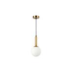 Hanglamp | BALI | 1x E27 | Ø15cm | Goud | Recht, Huis en Inrichting, Lampen | Hanglampen, Ophalen of Verzenden, Nieuw, Metaal