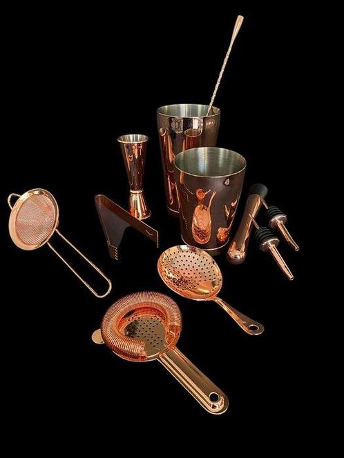 Bartender Pros - Cocktailshaker (10) - inox - Bartender set, Antiek en Kunst, Antiek | Keukenbenodigdheden