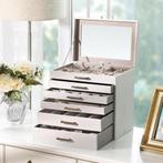 Songmics JBC138 beschadigd Sieradenbox van € 53 voor €11, Sieraden, Tassen en Uiterlijk, Koffers, Nieuw, Minder dan 50 cm, Ophalen of Verzenden