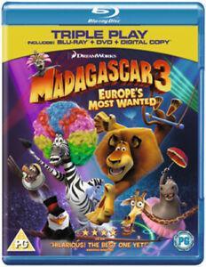 Madagascar 3 - Europes Most Wanted Blu-ray (2013) Eric, Cd's en Dvd's, Blu-ray, Zo goed als nieuw, Verzenden