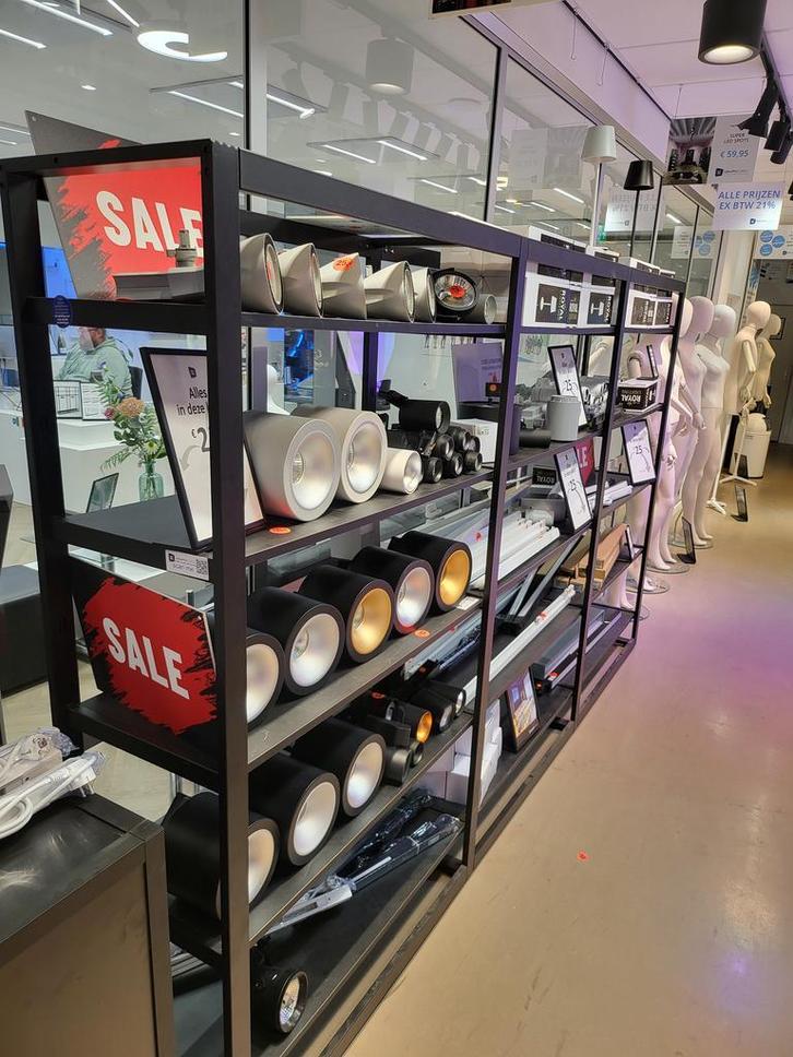 gebruikte winkel verlichting ledspots 3fase railverlichting, Zakelijke goederen, Kantoor en Winkelinrichting | Winkel en Inventaris