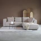 *WOONWINKEL* Hoekbank Beige Boucle Hoek Rechts, Huis en Inrichting, Banken | Bankstellen, Verzenden, Nieuw